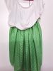Adult Female Costumes to Hire - White top & Green Gingham Skirt